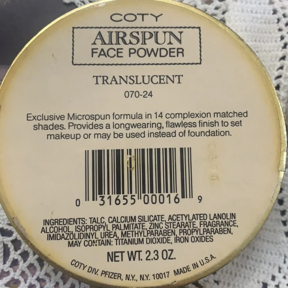 NEW COTY AIRSPUN TRANSLUCENT LOOSE POWDER EXCLUSIVE MICROSPUN SEALED!